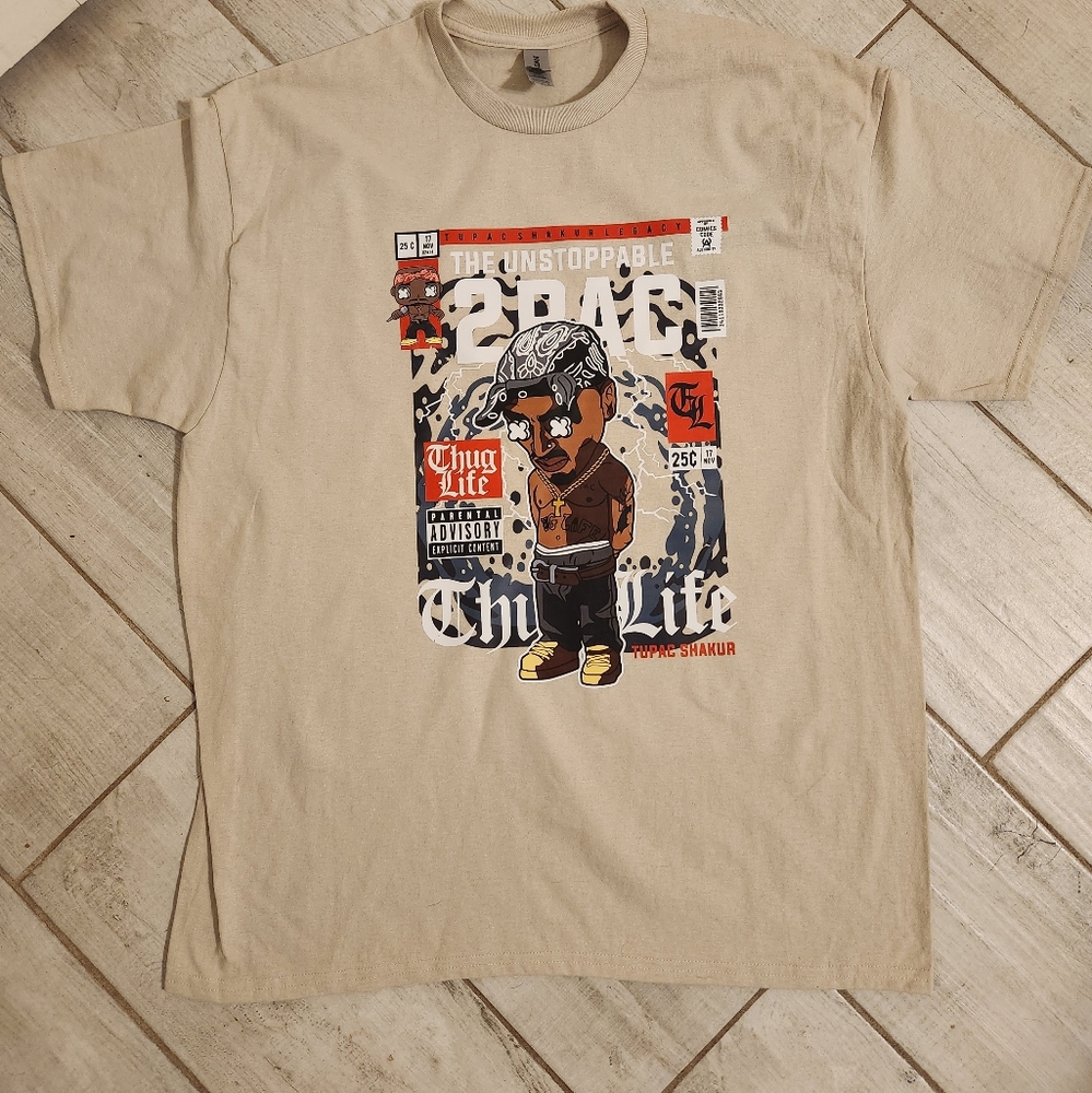 new unisex tupac 2pac tee shirt hip hop rap